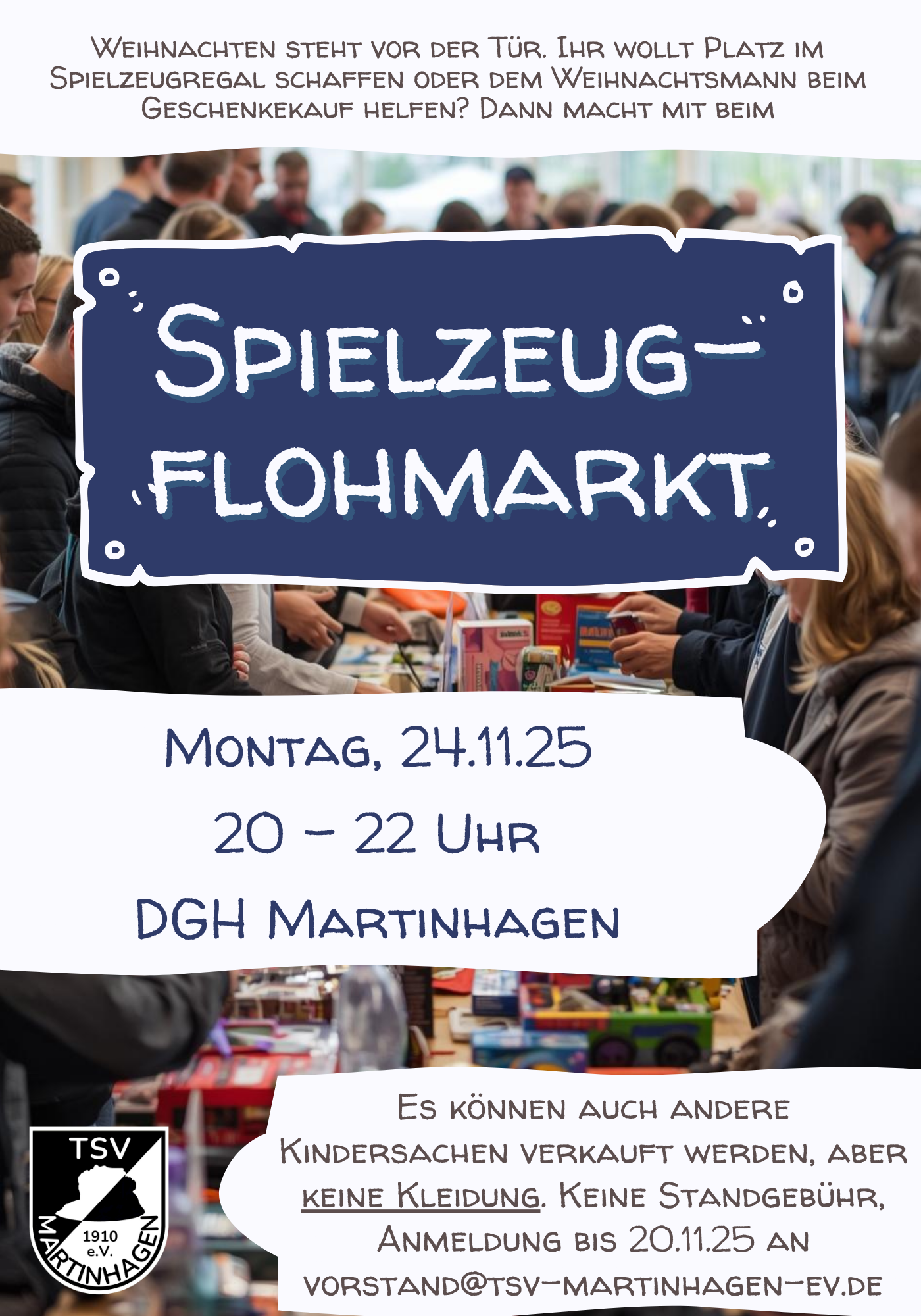 Spielzeugflohmarkt am 24.11.25