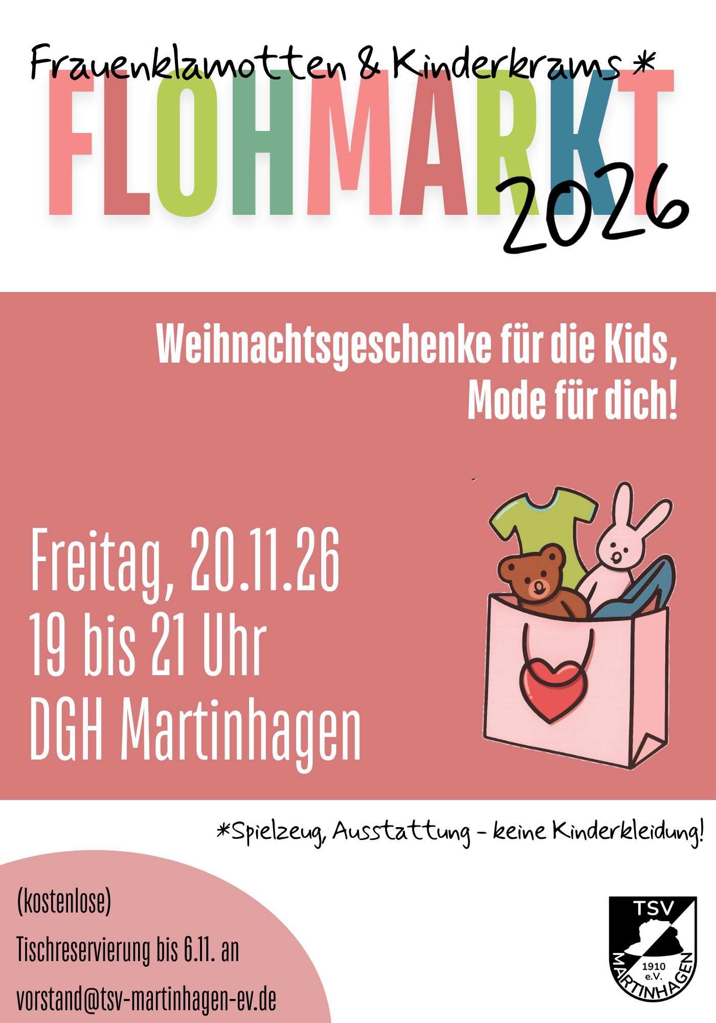Flohmarkt 2026 am 20.11.2026